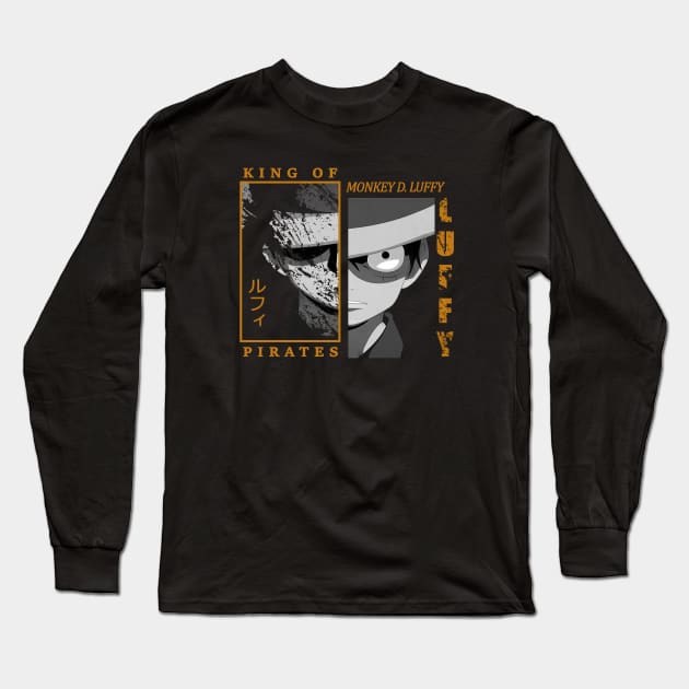 Pirate King Long Sleeve T-Shirt by peekxel